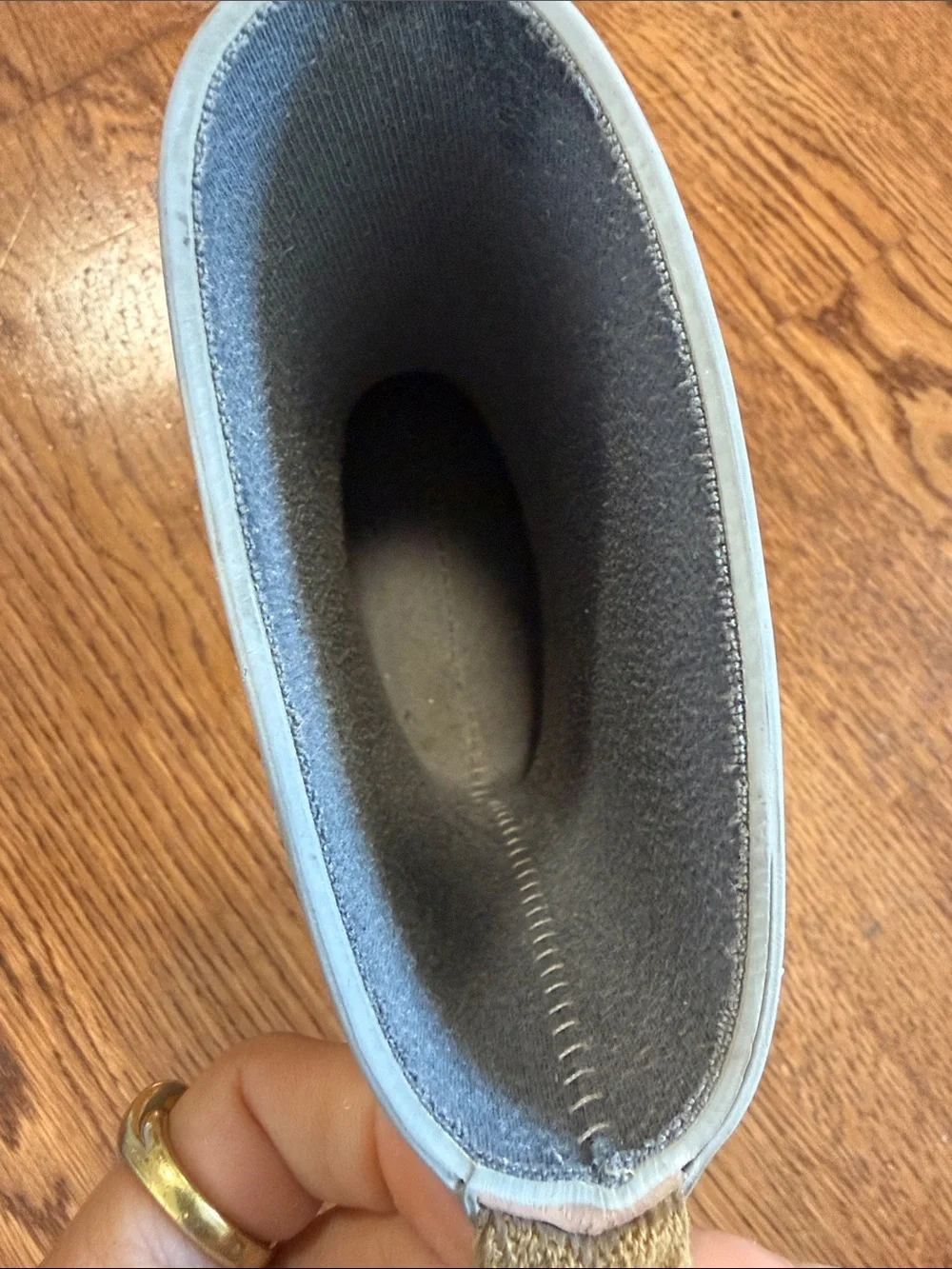 Rylee + Cru Pale Blue Kids Rain Boots with Cream Soles